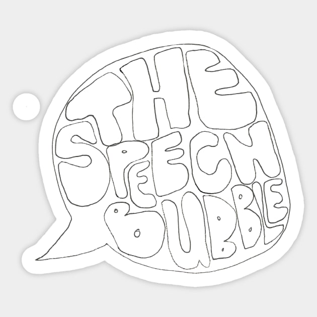 The Speech Bubble Sticker by 1Redbublppasswo